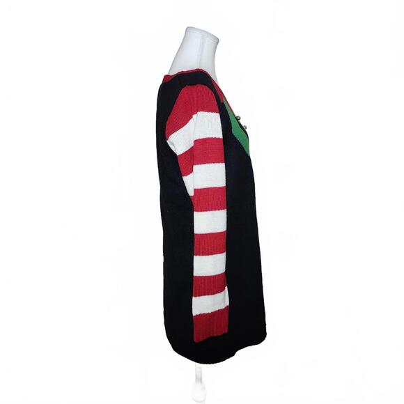 NWT Women's Festive Elf Christmas Sweater Dress - Size Large - Picture 4 of 11